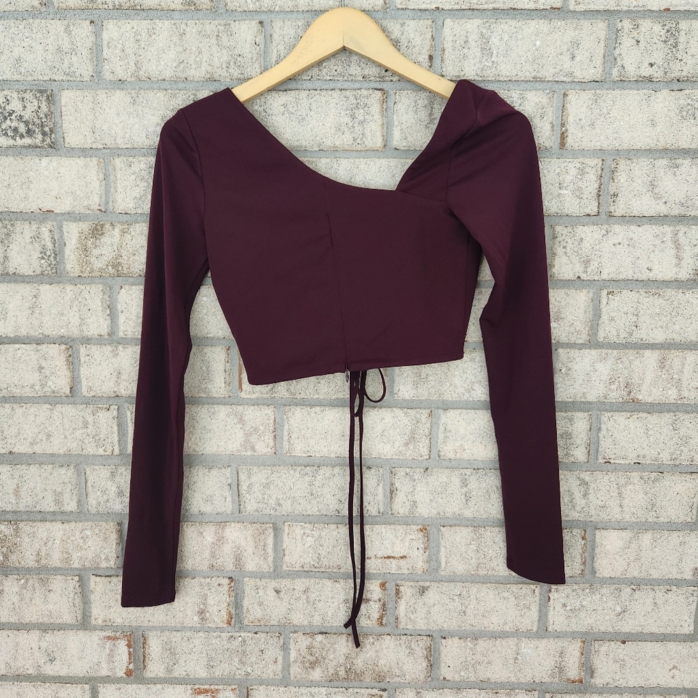 NWT Nicholas Rana Ruched Crop Top - Picture 2 of 5